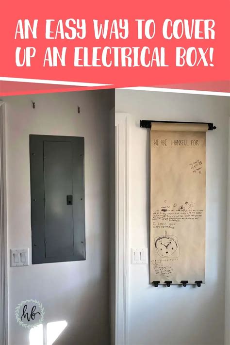 creative ways to cover up an electrical box|electrical wall covering ideas.